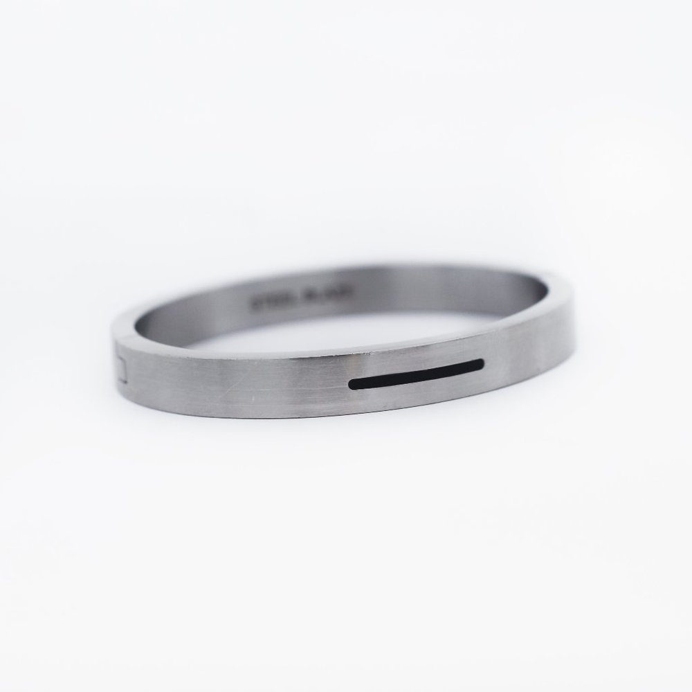 Steel Blaze with Ceramic Inlay Bracelet